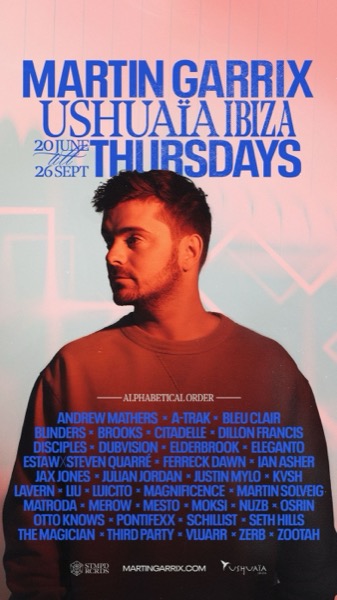 Martin Garrix, Ushuaia Ibiza Thursdays